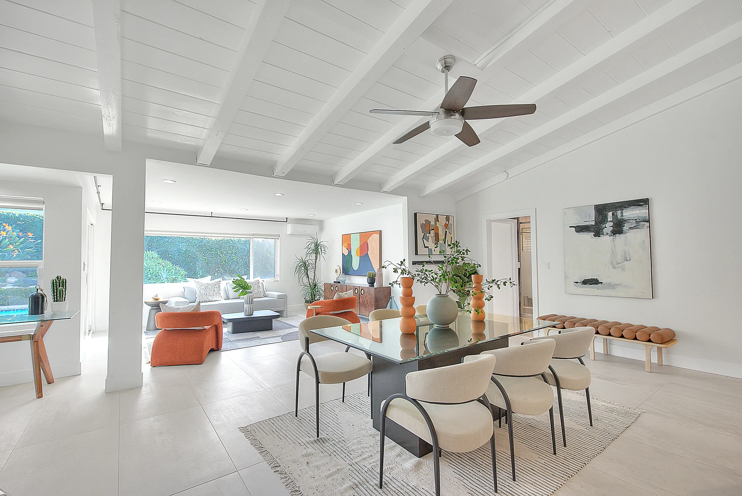 Staged interior at 1420 Riviera Dr