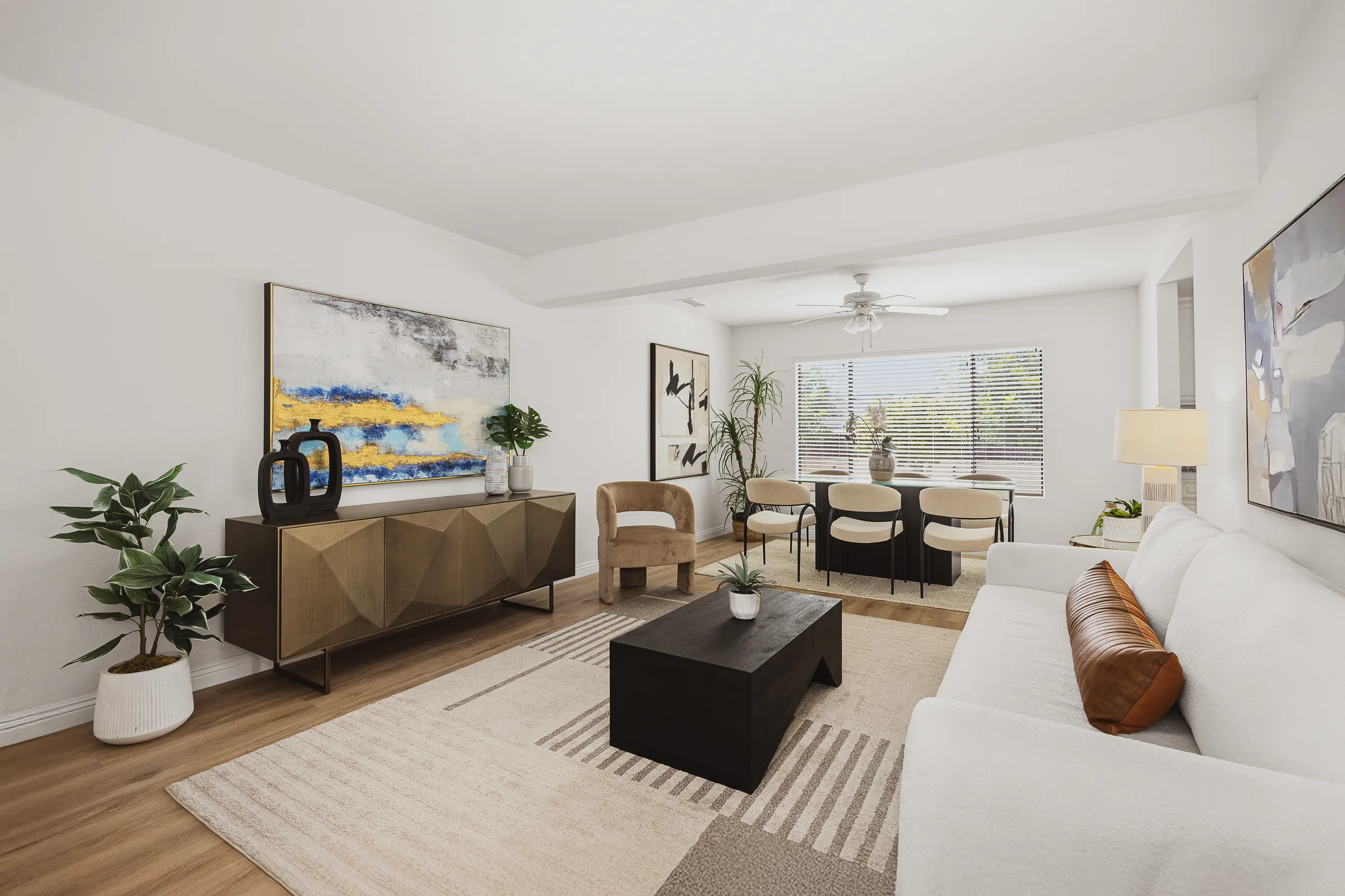 Staged interior at 8815 Mission Dr B